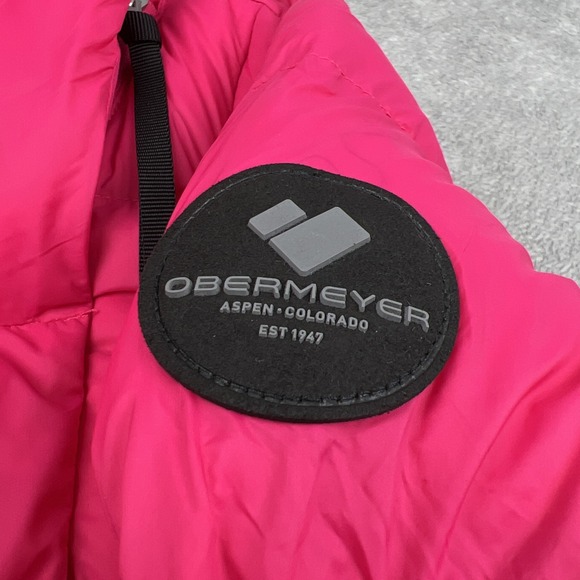 NEW Obermeyer Isla Jacket Teen Girl's Small Size 8 Pink Puffer‎ Snow 31101 - Picture 9 of 13